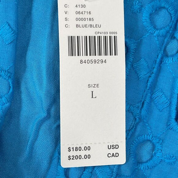 New Anthropologie Somerset Maxi Dress Blue Eyelet - Picture 10 of 13